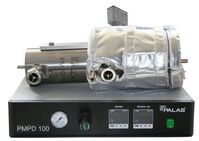 PMPD 100: Ejektor Verdünnungssystem, Ejektorprinzip,  Partikelgrößenverteilung