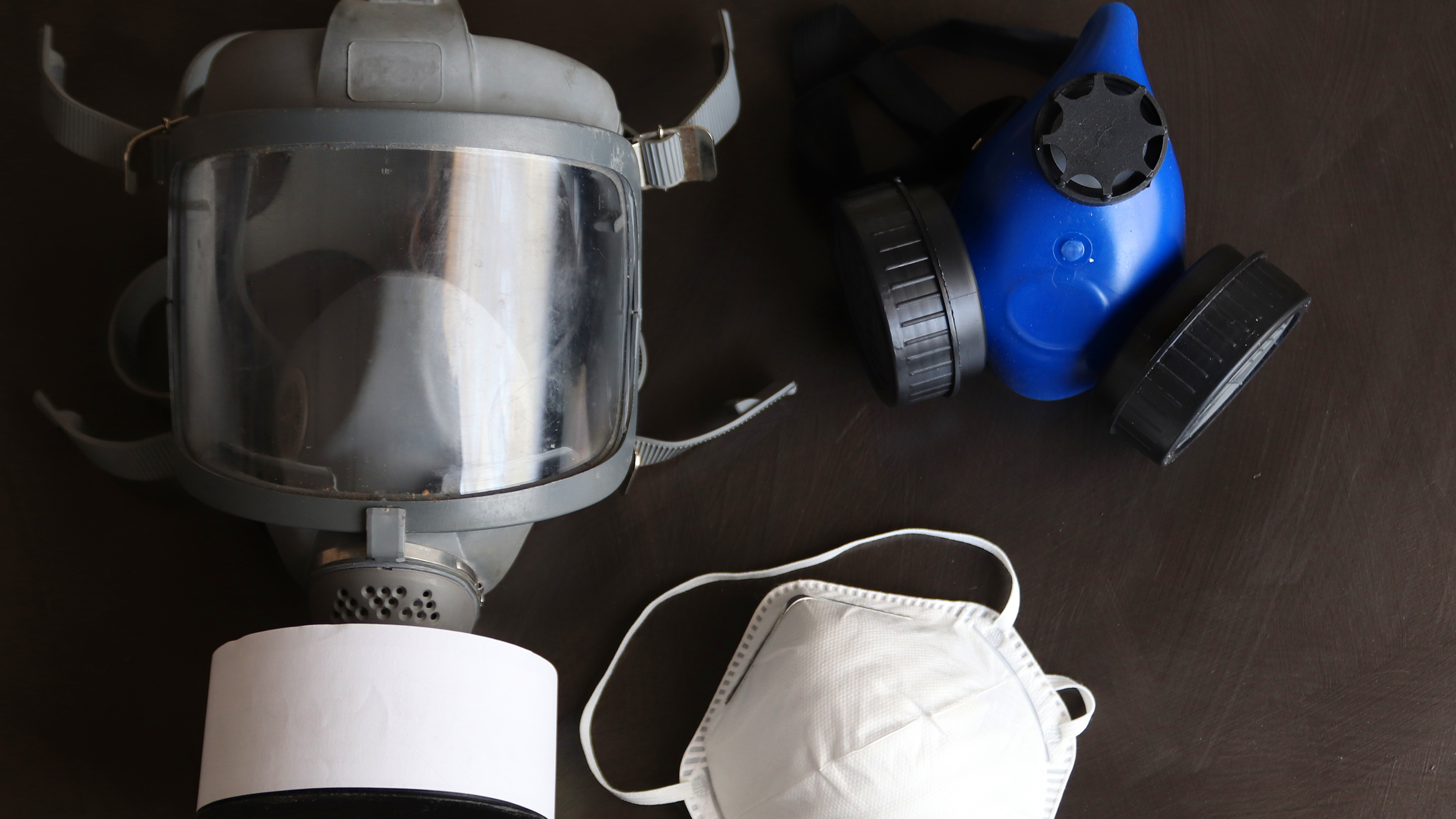 A visual showcase of various protective masks that can be rigorously tested using Palas' advanced protective mask test systems.