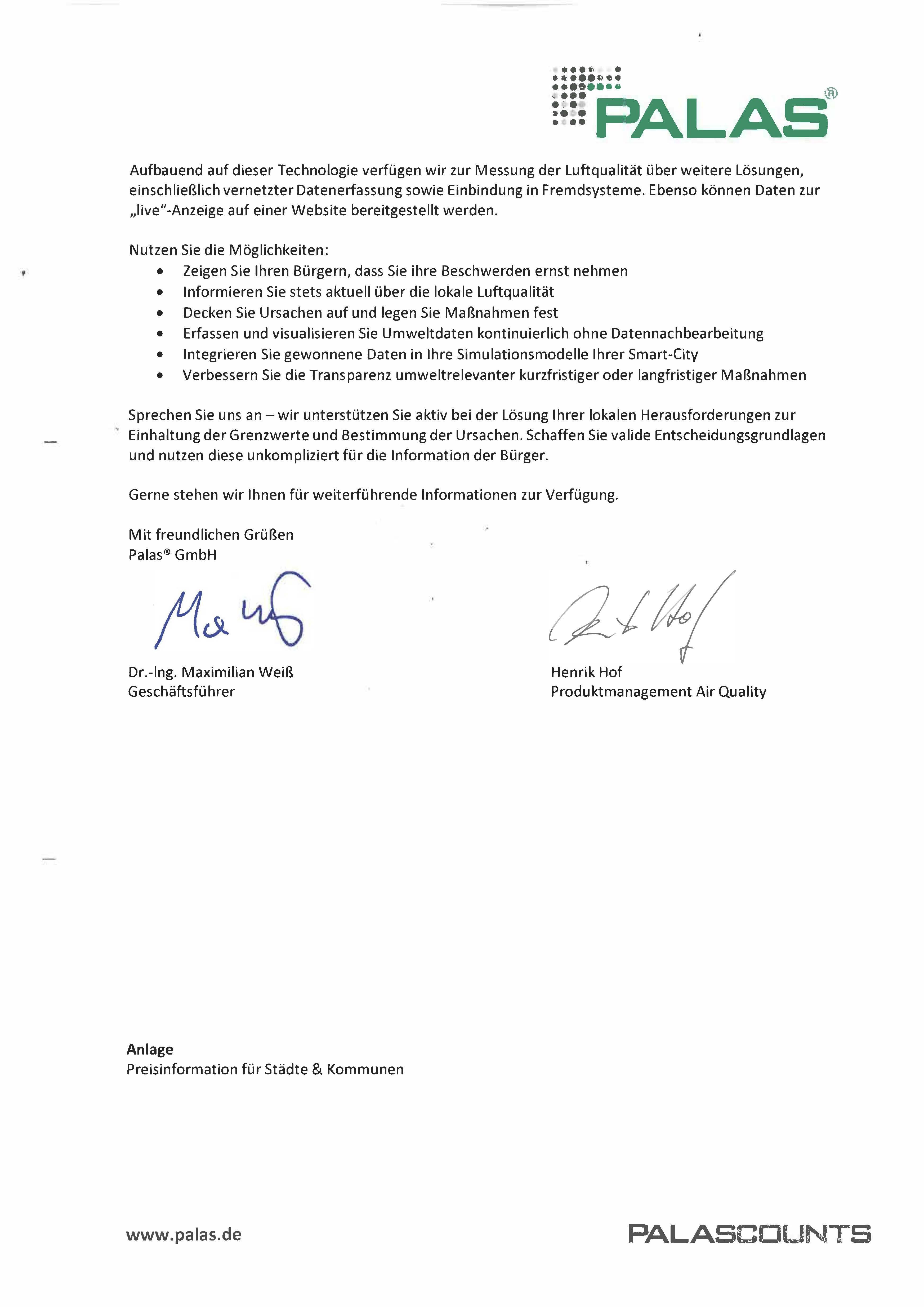 Schreiben an die Stadt Stutensee - Seite 2