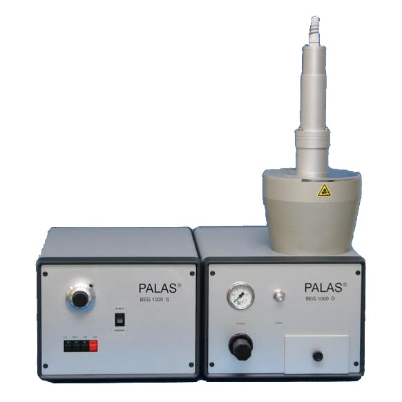 BEG 1000: Erzeugt Test-Pr&uuml;faerosole aus Pulvern, St&auml;uben, Pollen. Massenstrom 8 g/h - 7,3 kg/h.