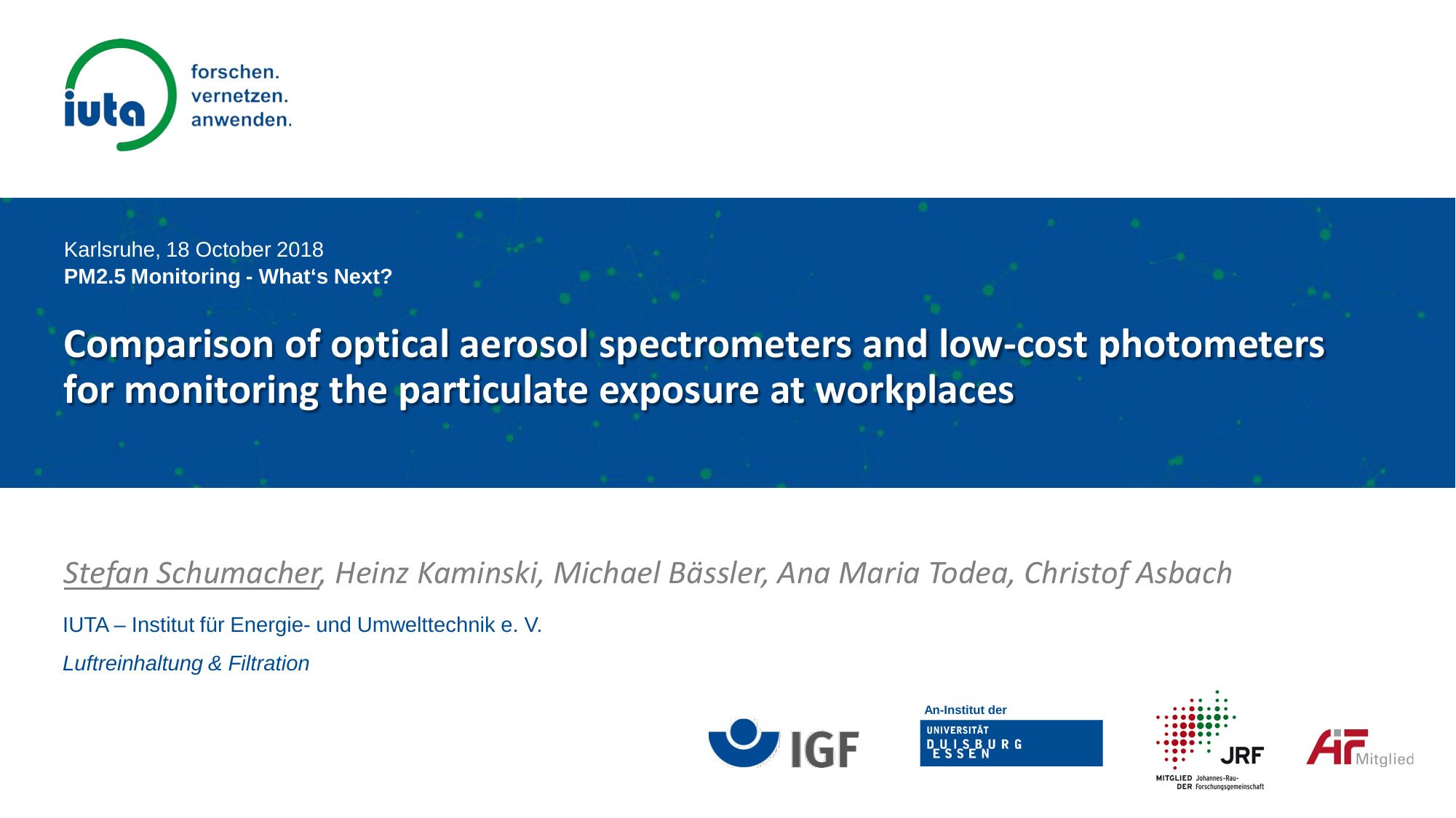Schuhmacher: LowCost Sensors for Workplaces